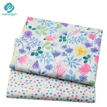 Цветные цветы, узор в горошек, хлопковая ткань для платьев, подушки, Наволочки, одеяло, простыня, ткань для шитья