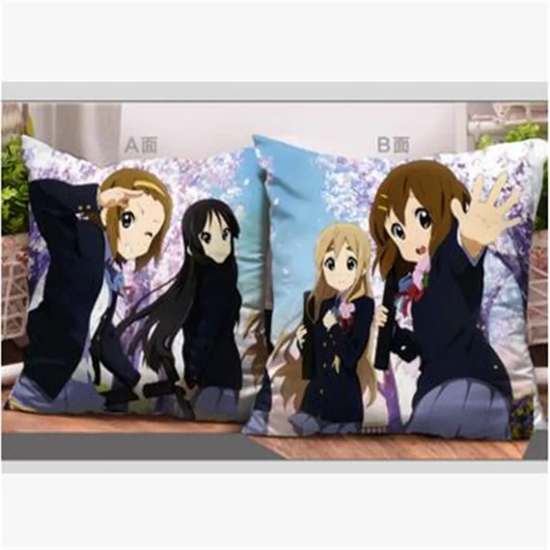 Decorative pillows 43x43CM Akiyamn Mio Yui Hirasawa Anime pillow