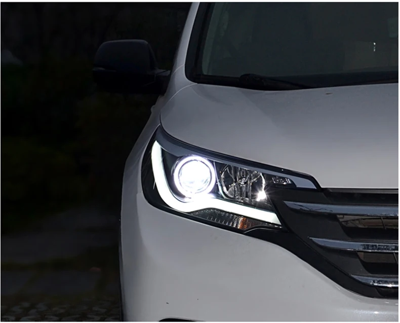 HLC Автомобильная фара для Honda CR-V CRV фары 2012- головная лампа светодиодный свет бар DRL передний свет Биксеноновые линзы ксенон HID
