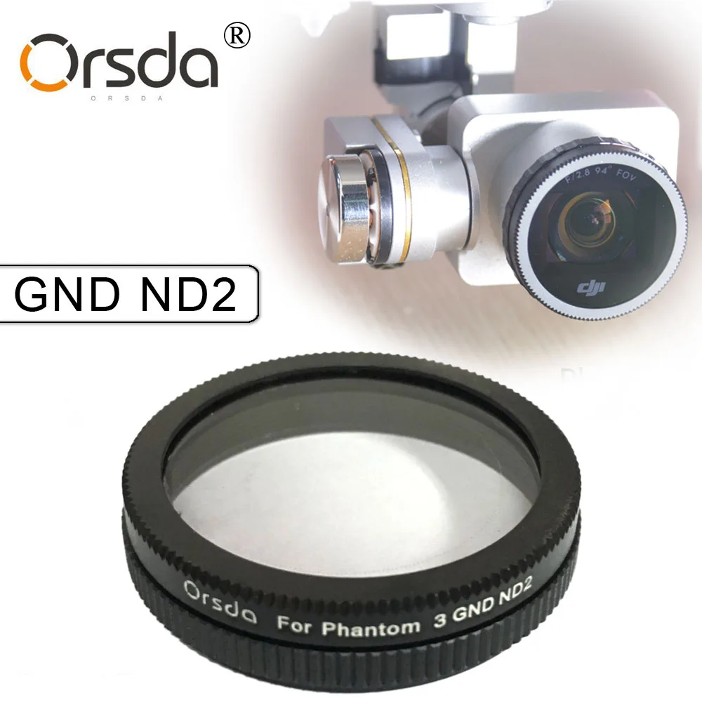 

Orsda GND ND2 Filter for DJI phantom 4 phantom 3 for Gimbal Camera Ultraviolet Filter UAV Quadcopter drone parts accessories