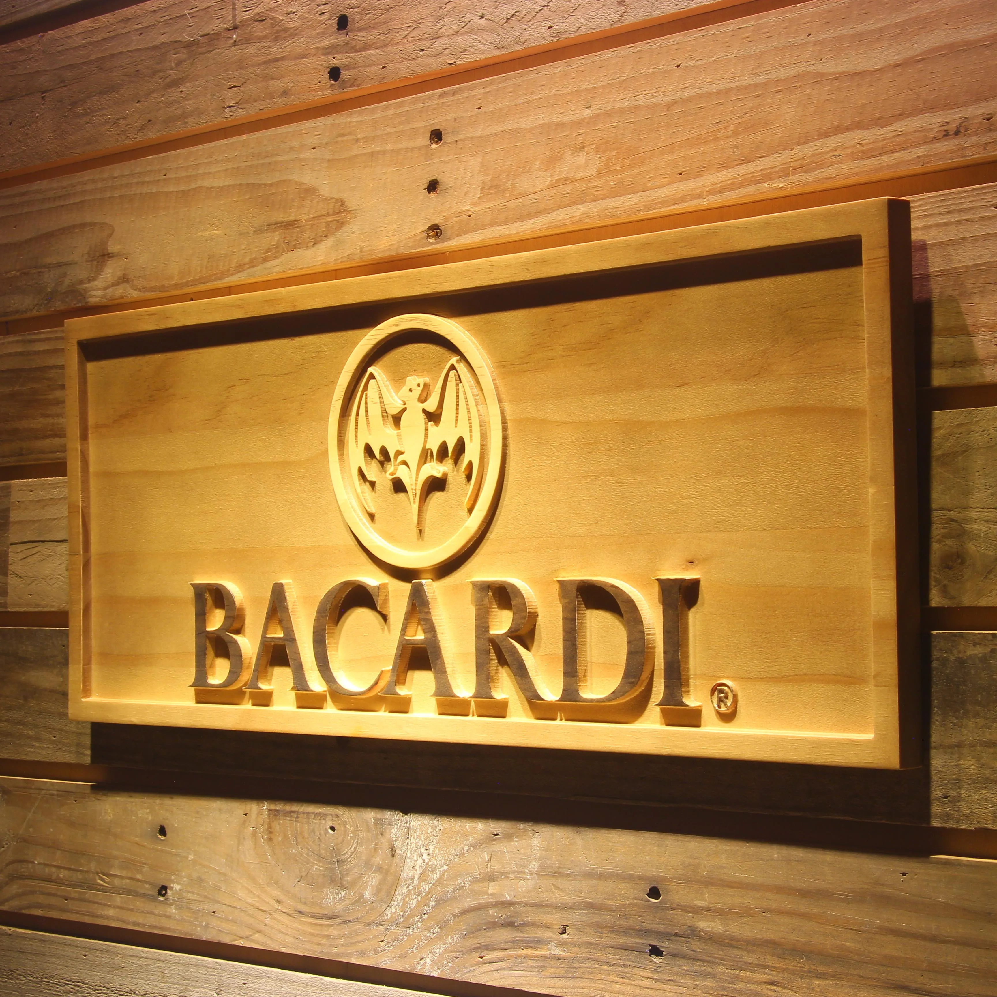 

Bacardi Beer 3D Wooden Signs