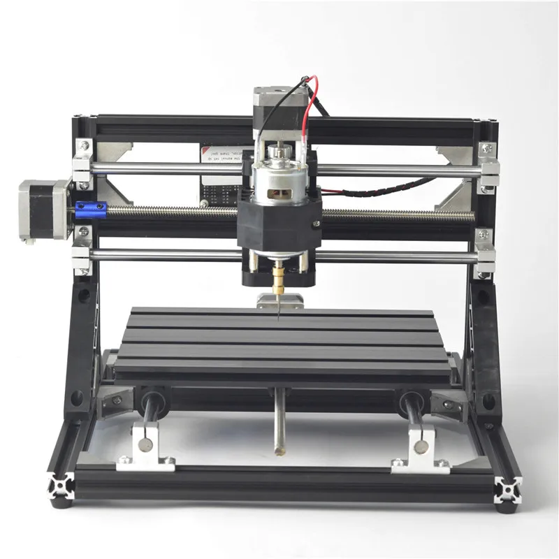 Черный 3018 3-axis подвижный быстроходного шпинделя фасонно-фрезерного станка с ЧПУ гравер DIY древесный фрезерный станок с ЧПУ гравировальный станок 300x180 мм