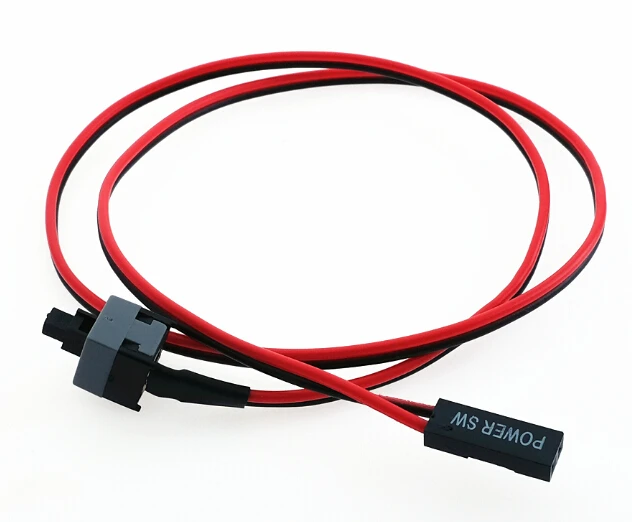 10PCS/LOT Desktop Computer PC Case POWER Button SW switch Cord Cable Re-starting switch cable 10pcs lot pc computer desktop atx power on supply reset switch connector cable cord drop shipping