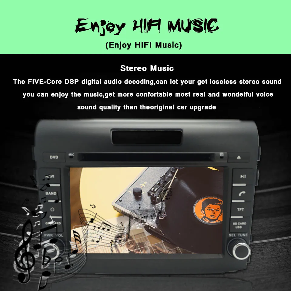 Perfect Android 9.0 GPS Navigation 7" Octa Core Car DVD Player for Honda CR-V CRV 2013-17 with Bluetooth Radio 4G Disc Sat navi System 8 Perfect Android 9.0 GPS Navigation 7" Octa Core Car DVD Player for Honda CR-V CRV 2013-17 with Bluetooth Radio 4G Disc Sat navi System 8