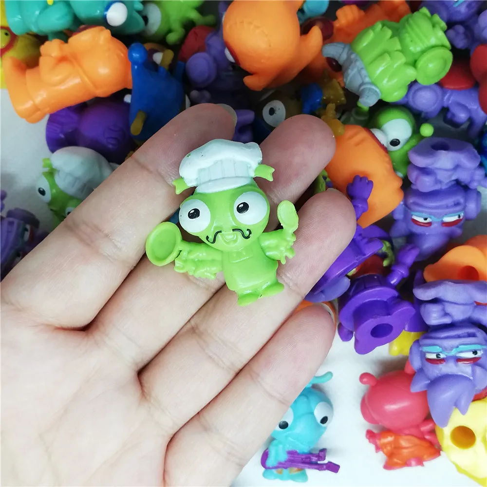 10-200 шт., супергерои Zomlings, аниме куклы, играющие в животных, мусор, кукла 3 см, резиновая модель, фигурки, игрушки для детей, подарок для мальчиков