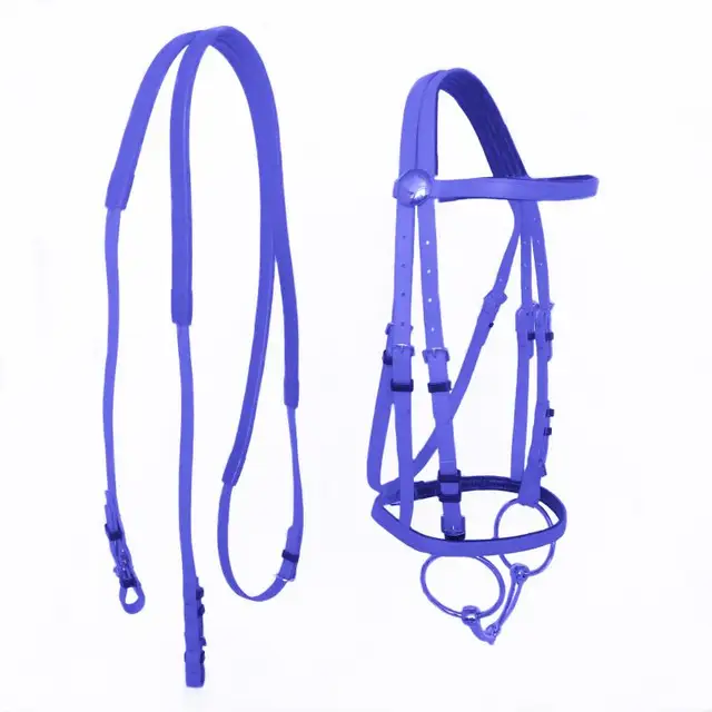 Durable Horse Head Collar Halter Horse Riding Bridle High-quality PVC Horse Racing Equestrian Equipment 2