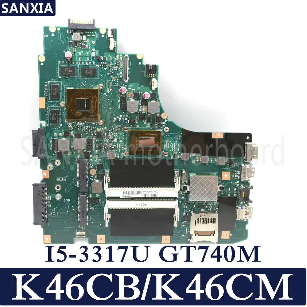 KEFU K46CB K46CM laptop motherboard for ASUS K46CB K46CM K46C K46 Test original mainboard I5 3317U