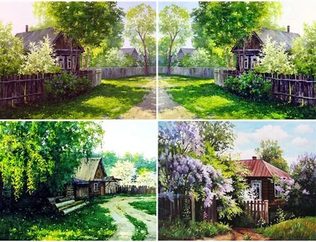 

Diamond Embroidery Sale Scenery Painting Full Square Landscape Rhinestones Pictures Cross Stitch Mosaic House
