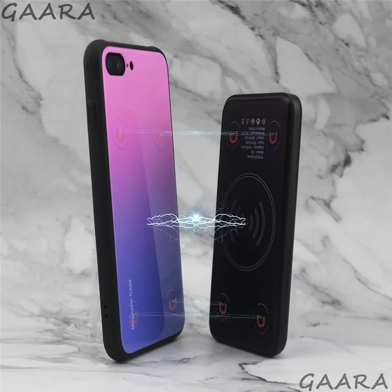 

high capacity battery charger case for iphone x external portable mobile magnetic wireless charging case for iphone xs luxury