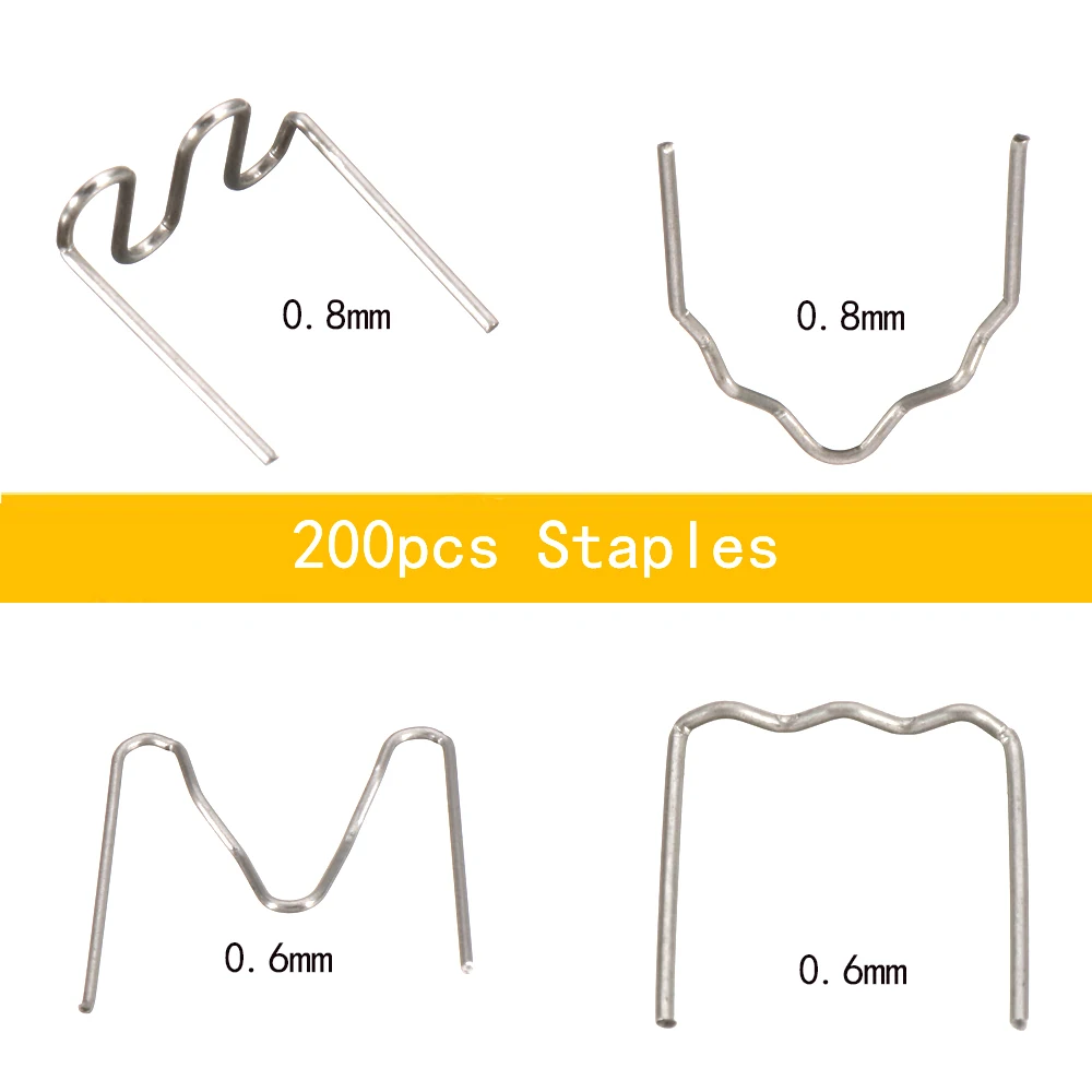 220-250 В горячий степлер автомобильный бампер пластиковый сварочный фонарь Обтекатель+ 0,6/0,8 мм 200 скобы Авто кузов инструмент сварочный аппарат для инструментов