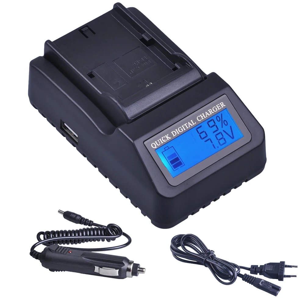 

DuraPro LP-E6 LPE6 Digital LCD Quick Charger Replace Charger For Canon LP-E6, LC-E6 EOS 60D, EOS 70D, EOS 5D II Battery Charger