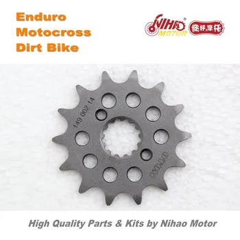 

24 Motocross Parts 14T Front chain Sprocket light fly wheel for Shinery X2 Nihao Motor for Husqvarna Wel Bosuer X motor Apollo