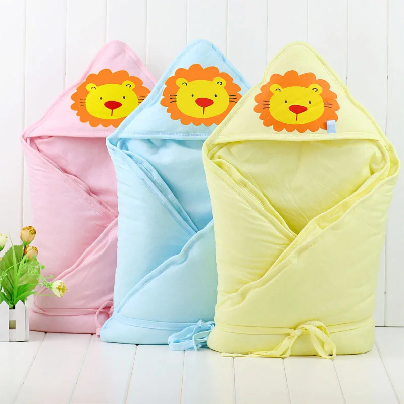 Новорожденный хлопка получения Одеяло Весна-осень-зима толстые Стёганое одеяло пеленание Полотенца Детские принадлежности 0-12 месяцев
