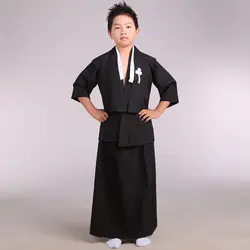 Детское кимоно, мужской костюм, детские костюмы, японский костюм для мальчиков, костюм для детского дня или костюм для танцев выступлений