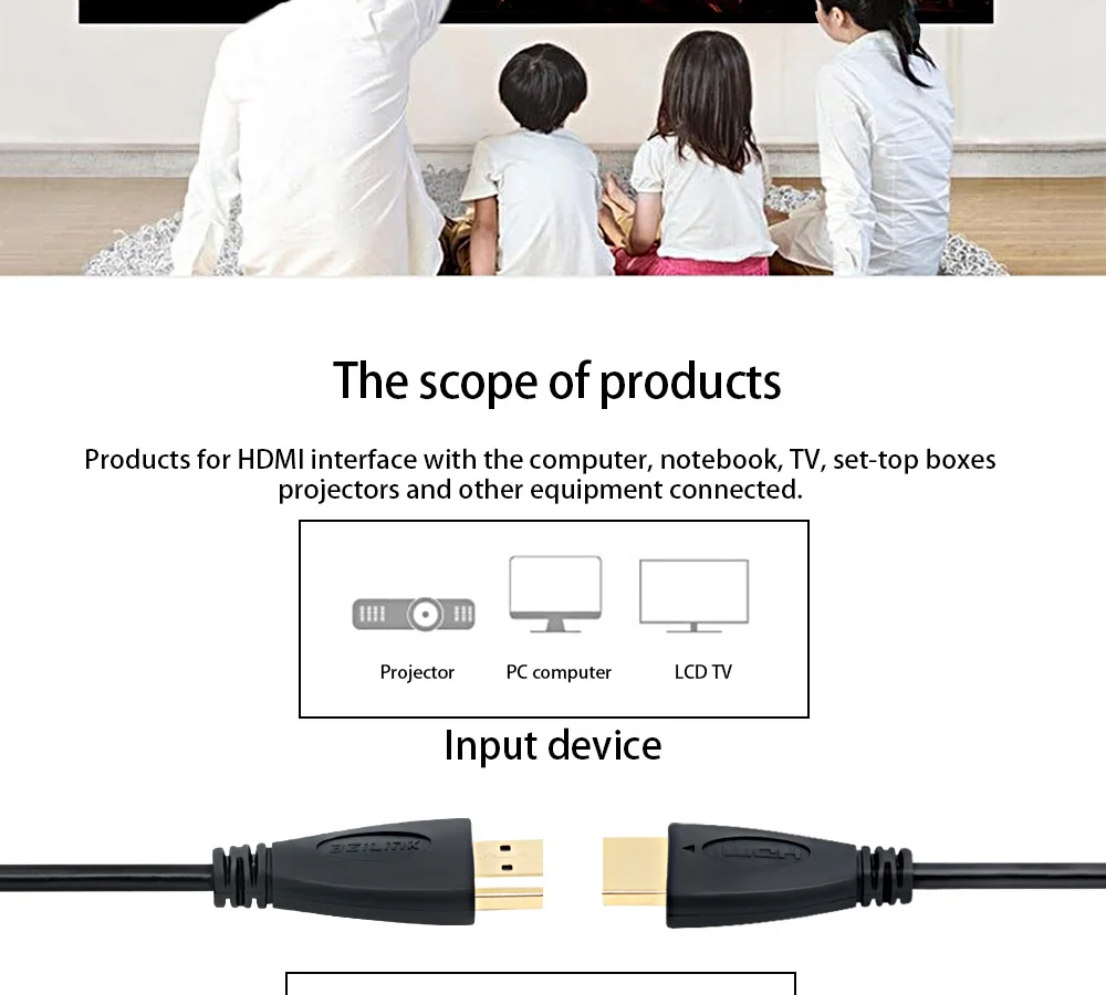 Позолоченный 20 м HDMI кабель видео кабели 1,4 1080P 3D кабель для HDTV сплиттер коммутатор 0,5 м 1 м 1,5 м 2 м 3 м 5 м 10 м 12 м 15 м