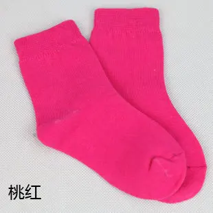 4 пары детских носков хлопковые носки ярких цветов для девочек на весну и осень, носки для мальчиков детские носки для детей от 1 до 9 лет - Цвет: Rose