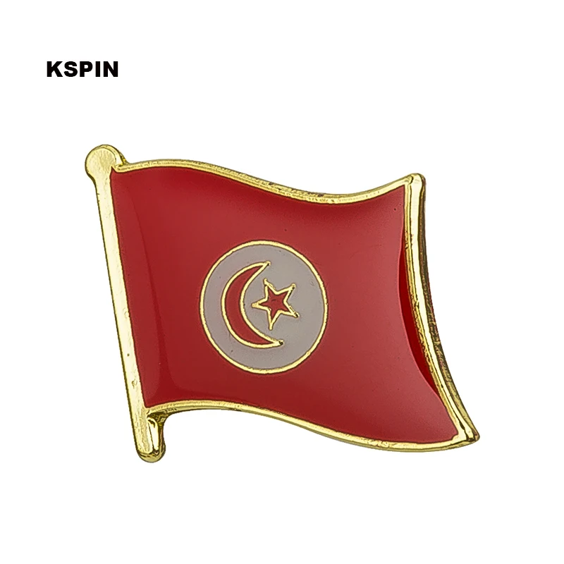 

Tunisia flag pin lapel pin badge Brooch Icons 1PC KS-0176
