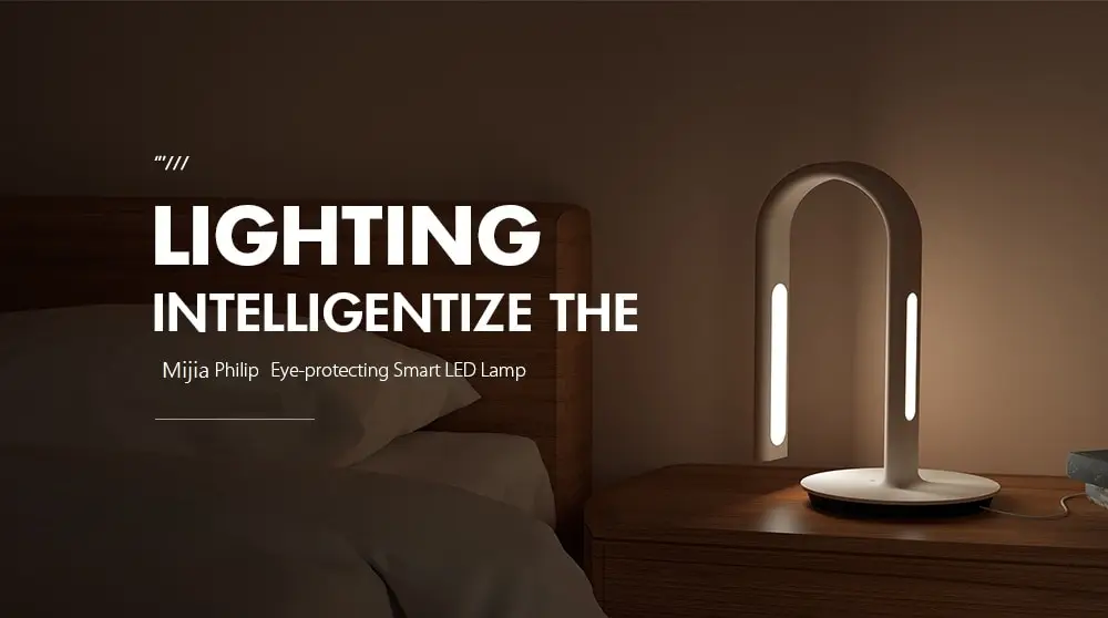 Оригинальная настольная лампа Xiao mi jia, 2-й умный светодиодный светильник mi jia Eyecare, настольная лампа, 4000 к, 10 Вт, двойной светильник, управление с помощью приложения для смартфона