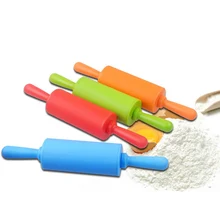 22,5 см Силиконовая Скалка ролик PP ручка тесто Паста Лапша производитель выпечки инструменты Радуга Скалка кухонные Кондитерские инструменты