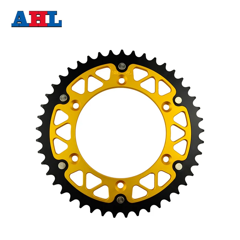 Мотоцикл Запчасти Сталь алюминиевые композитные 45~ 52 Задняя звездочка для SUZUKI RM125 RV90 RM250 RMZ250 RMX250 RMX250S RMX450