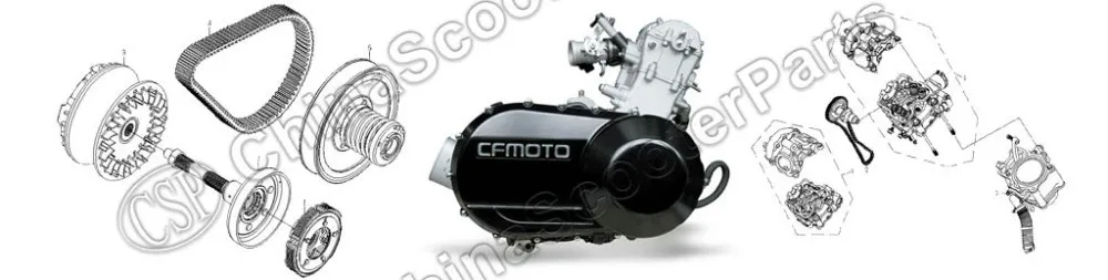 2 пары передних тормозных колодок полу металлический асбеста для CFmoto CF188 500 500CC CF196 600 600CC X5 X6 X8 U5 ATV UTV Shineary