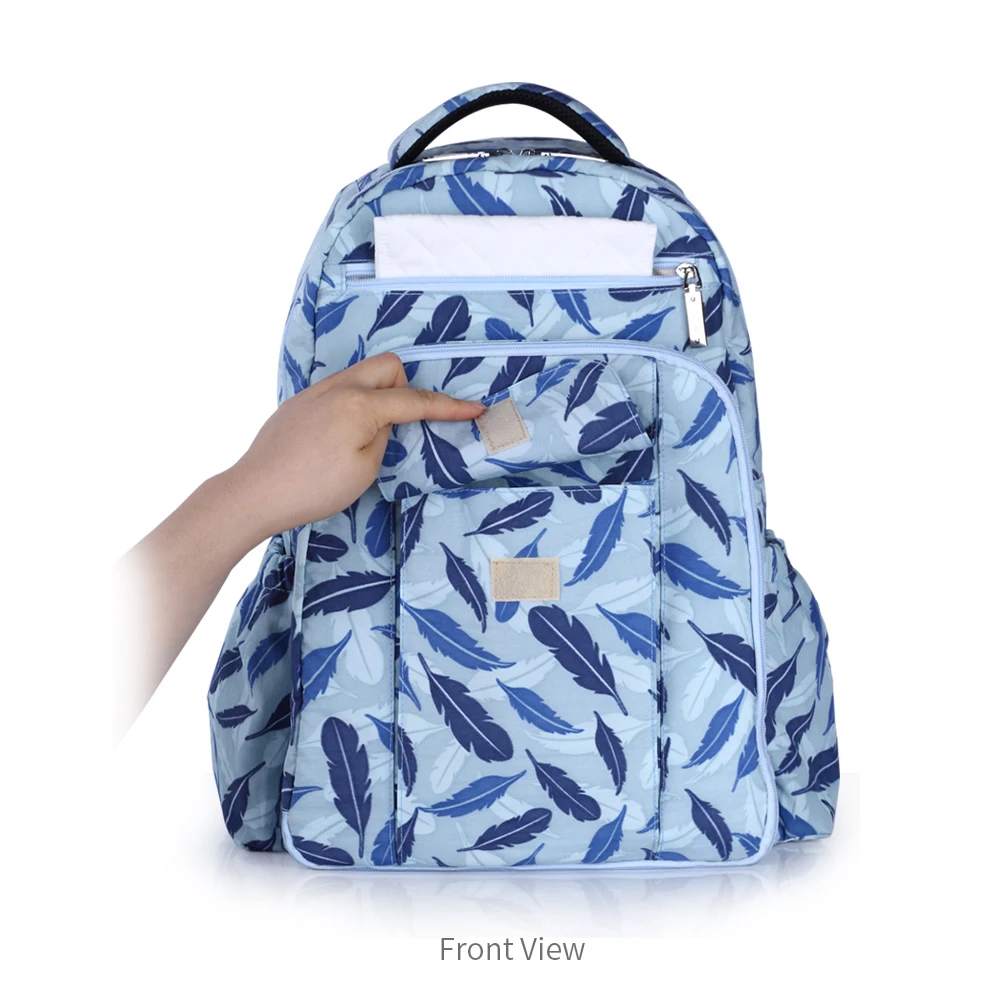 

LCLL-INSULAR Mother Bag Baby Nappy Bag Large Capacity Maternity Mummy Diaper Backpack with Thermal Insulation Diaper Stroller