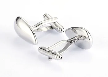 

Silver Water Drop Cufflinks Cuff Links Simple Simple Business Fashion Style Shirt Cuff Button Men Jewelry Accessory Gift 20pair