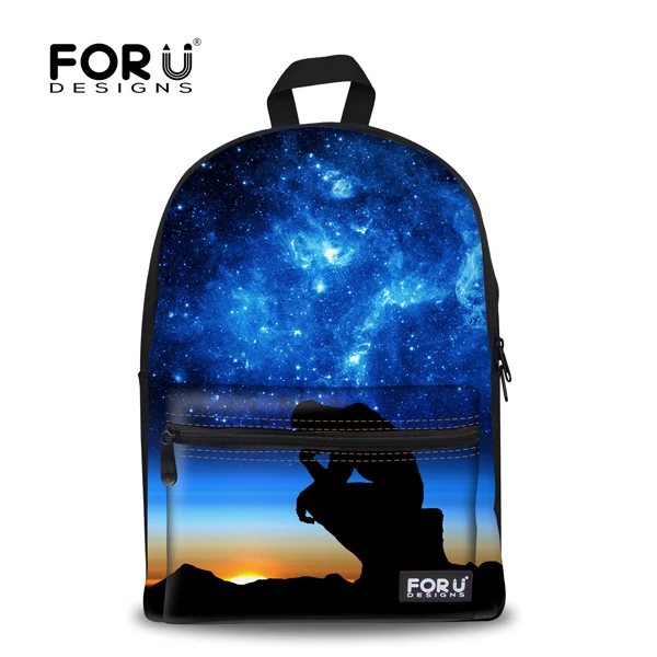 FORUDESIGNS/корейские школьные рюкзаки для школы для девочек-подростков Galaxy Printing Primaris, студенческие рюкзаки для ноутбука Sac a dos femme - Цвет: A0055J