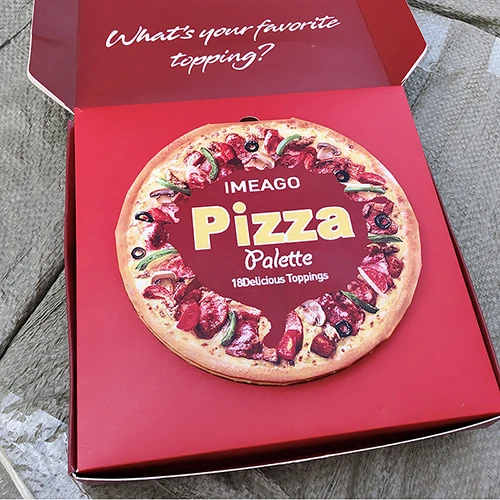 

IMEAGO PIZZA Eyeshadow Palette 18 Color Glitter Shimmer Matte Eyes Makeup Pigmented Powder Waterproof Eye Shadow Beauty Cosmetic