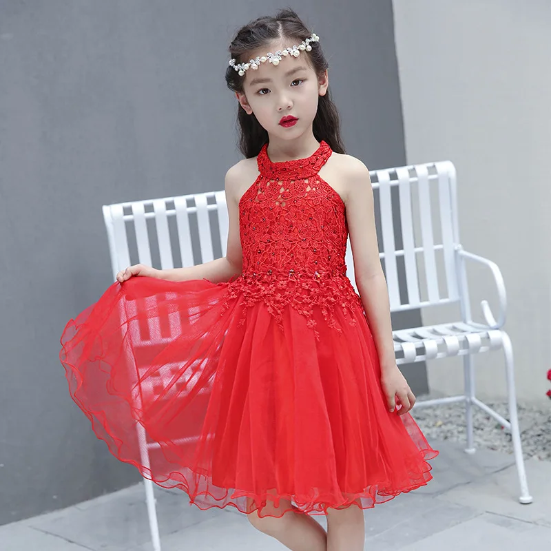 

Summer Wear New Pattern Korean Sleeveless Girls Child Dress Long Princess Dress