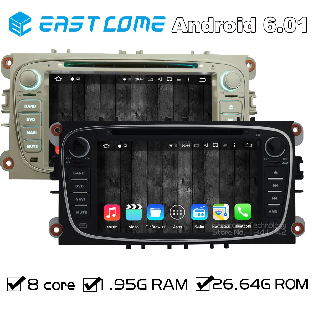 Octa Core 8 Core Android 6 01 Car DVD Player for FORD Mondeo Focus S Max