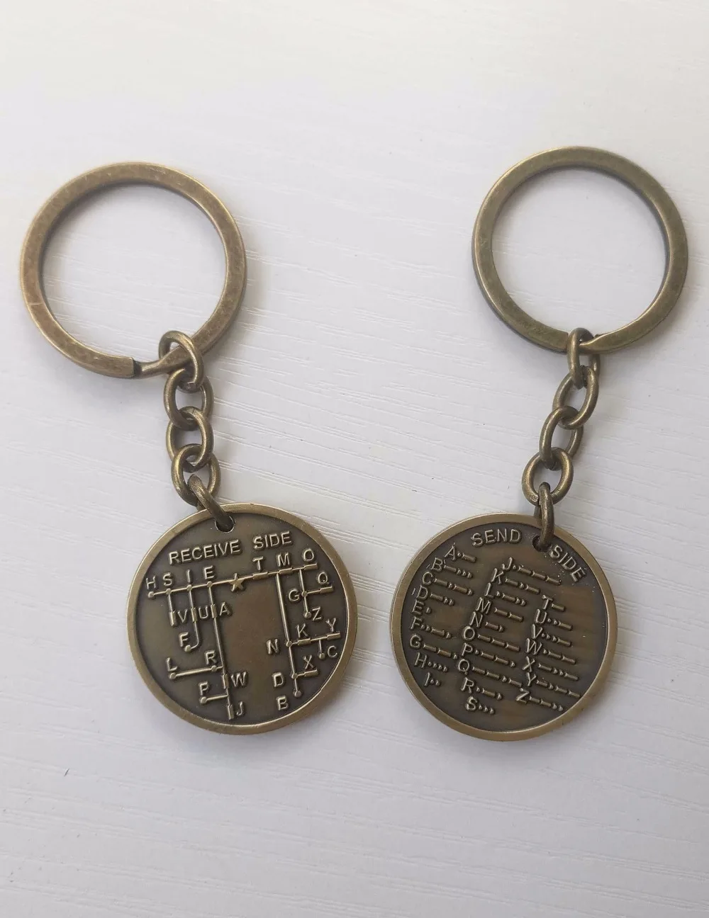 

1PC CW training currency Morse code key hanging FOR Morse Amateur Radio