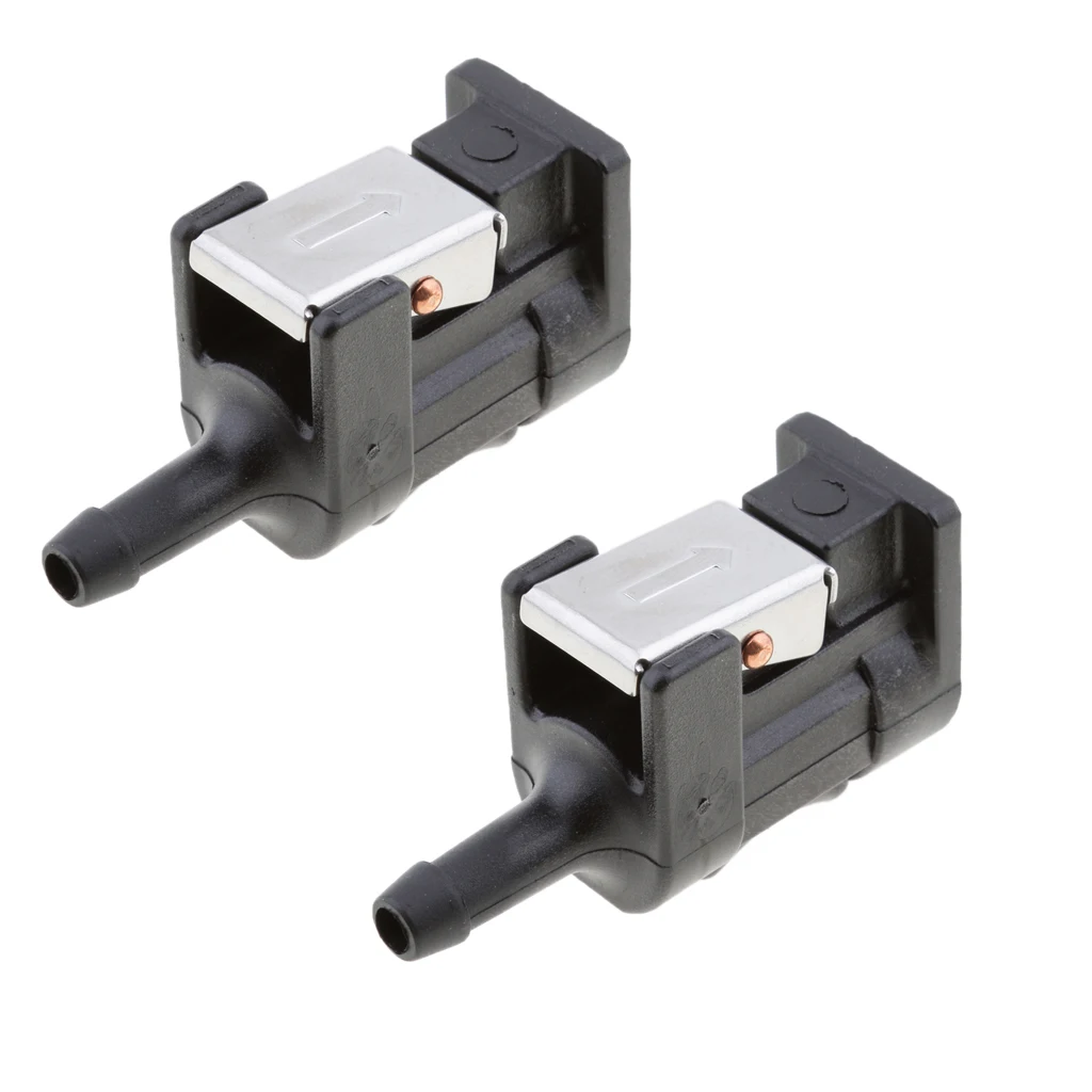 2x Fuel Hose / Line Connector for Yamaha Outboard Motor part NO 6G1-24305-05 6mm 5/16 Engine Side Boat Parts Accessories