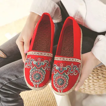 

SONDR vintage embroidery 2019 new slip on oxford shoes for women casual embroider woman flats espadrilles shallow zapatos mujer