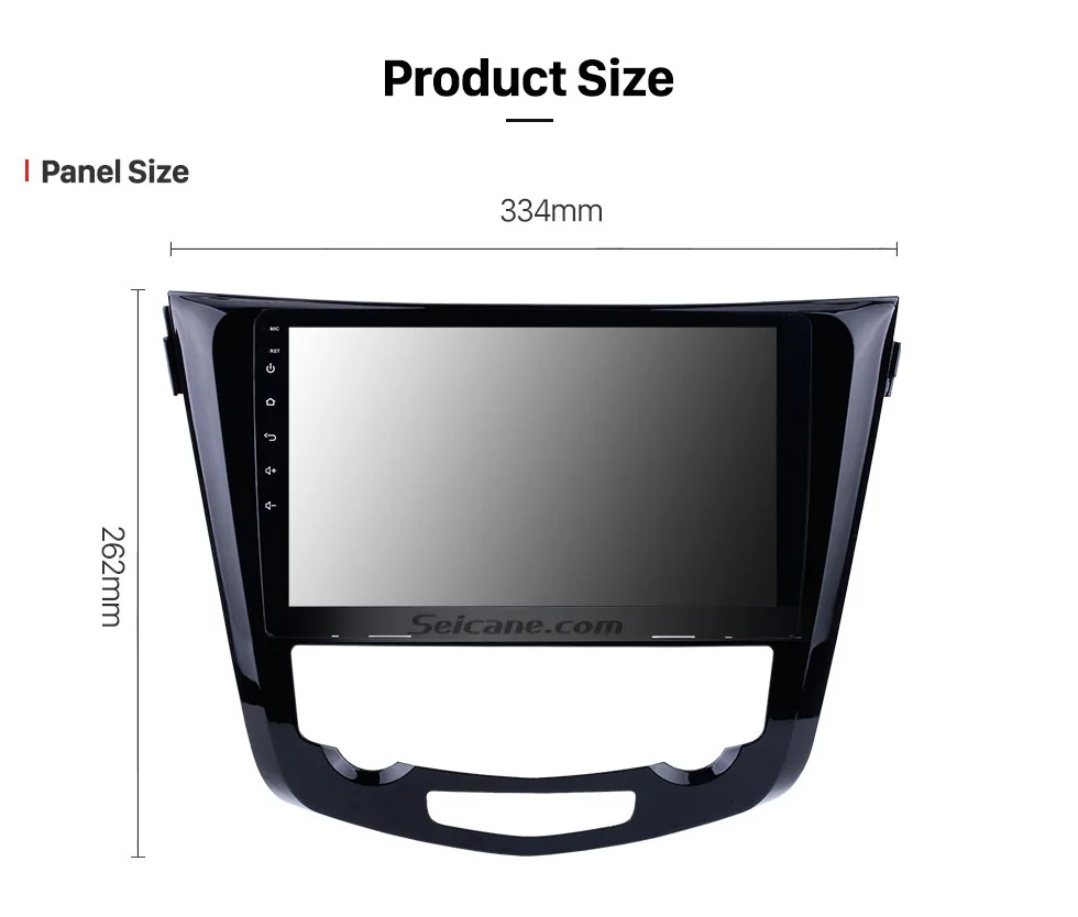 Sale Seicane 2din Android 8.1 10.1" Bluetooth GPS System 1080P 4core Car Radio For 2014 Nissan QashQai X-Trail support WiFi TPMS OBD 17
