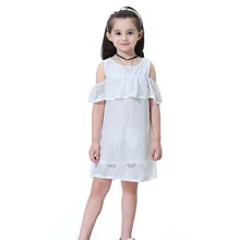 Летнее платье для девочек, новинка года, кружевная белая детская одежда, модные платья для девочек, вечерние принцессы для детей 2, 4, 6, 8, 10, 12 лет