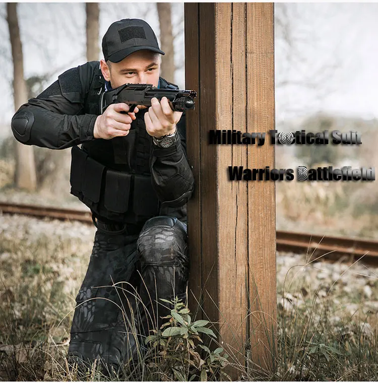 Военная форма SWAT Камуфляжный костюм армейская рубашка форма тактические брюки наколенники Commando костюм MultiCam CS Одежда