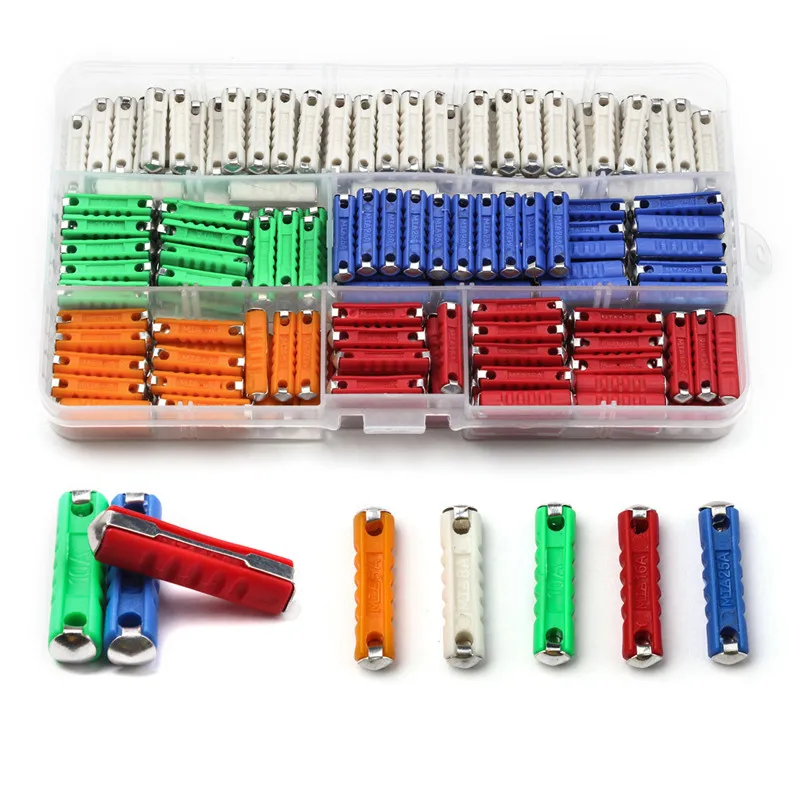 

200PCS 5-30A GBC European Automotive Fuse Dia 6mm Continental Car Blade Bakelite Auto EU Fuse For Vintage Old Style Car