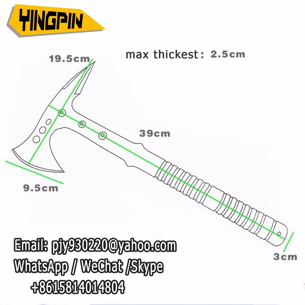 Ручной топор Многофункциональный топор инженерный топор Американский Коммандо специальный дьявол топор Открытый Кемпинг спасательный топор