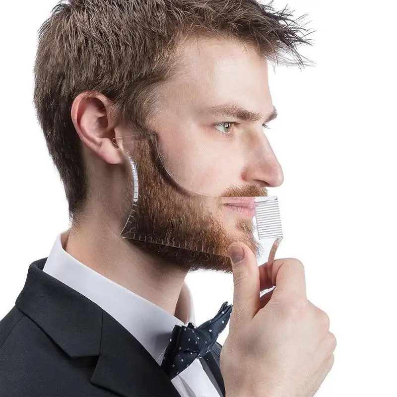 

New Arrivals Men Beard Shaping Styling Template Comb Men's Beards Combs Beauty Tool for Hair Beard Trim Templates