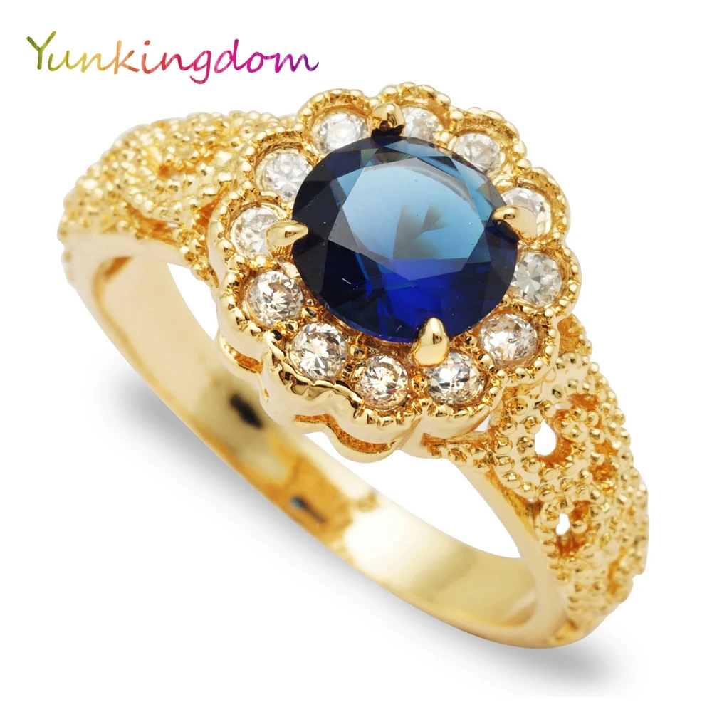 Женское кольцо с кристаллами Yunkingdom модное ювелирное изделие из циркония на