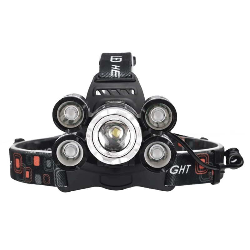 

NEW 2019 Bright LED Waterproof Headlamp T6 Head Flashlight Torch Rechargeable Head Light Lamp Head for Fishing Camping Cycling