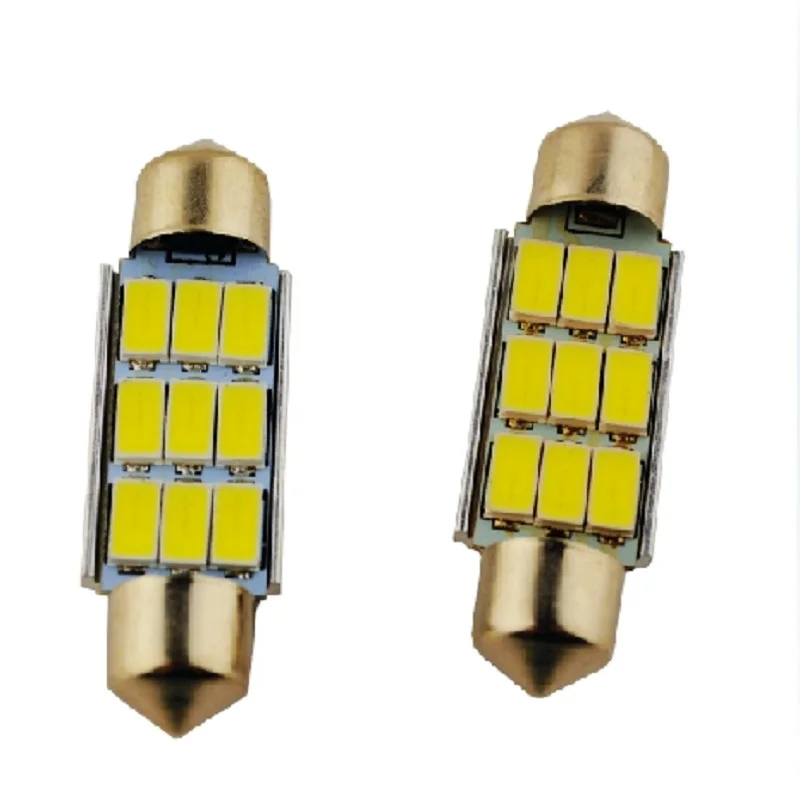 10 шт. 42 мм C5W C10W SV8.5 9 светодиодов 5630 smd гирлянда CANBUS без ошибок автомобильный