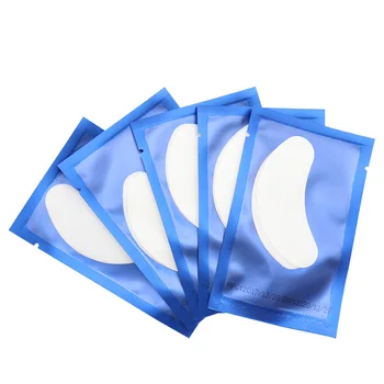 

50 Pairs Grafting Eyelashes Under Eye Pads For Eyelash Extension Paper Eye Gel Patches Sticker Wraps Lash Patch Blue Makeup Tool