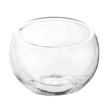 Термостойкая Стеклянная чаша для чая ручной работы с двойными стенками(прозрачная, 50 мл