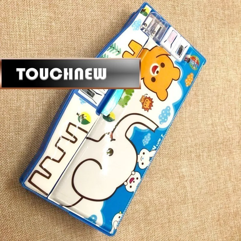 

On sale Multifunction Creative Automatic Case Kawaii Cute Pupils Pencil Box Escolar School Papelaria Penalty Chancery Calendars