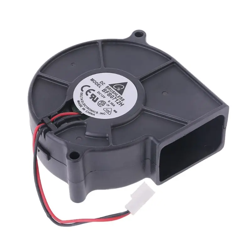 Новый DC 12 V 0.06A 5015 50x15mm Вентилятор проектора центробежный Бесщеточный вентилятор охлаждения qiang