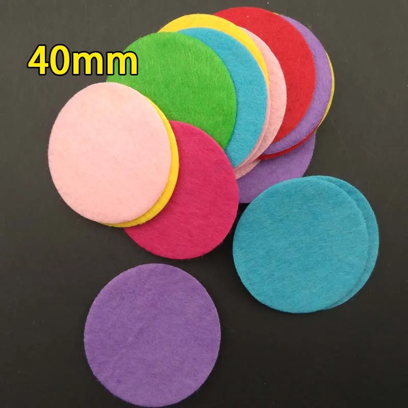 

500pcs 4.0CM 40mm Felt Circles Eco-friendly Round Felt Fabric Pads Accessory Patches Circle Felt Pads Fabric Flower Accessories