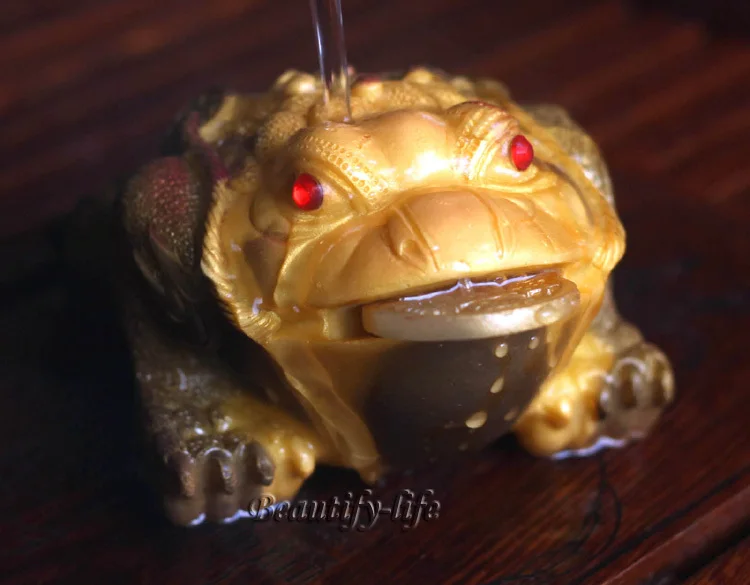 Allochroic талисман золотой Mony Toad орнамент чай pet фэншуй лучшие подарки новый подарок