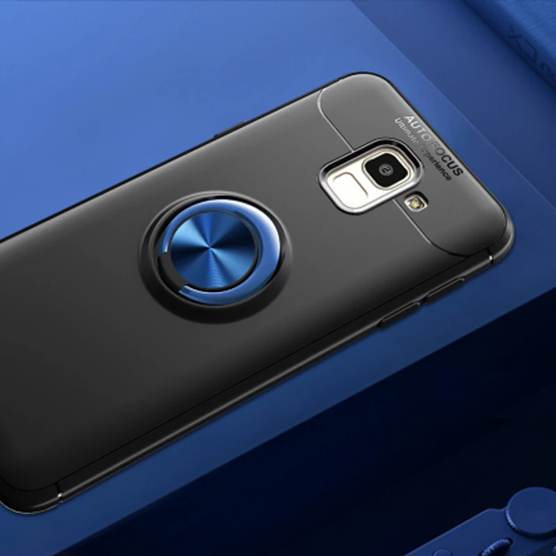 

For Coque Samsung J6 Plus 2018 Case Samsung Galaxy J4 Plus Phone Cover Robot Ring Holder Shield for Samsung Galaxy J8 J6Plus J 6